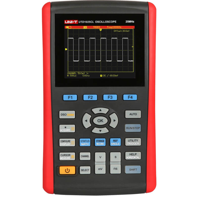 uni-t-utd1025cl-oscilloscope-oszilloskop-unitrend-front 