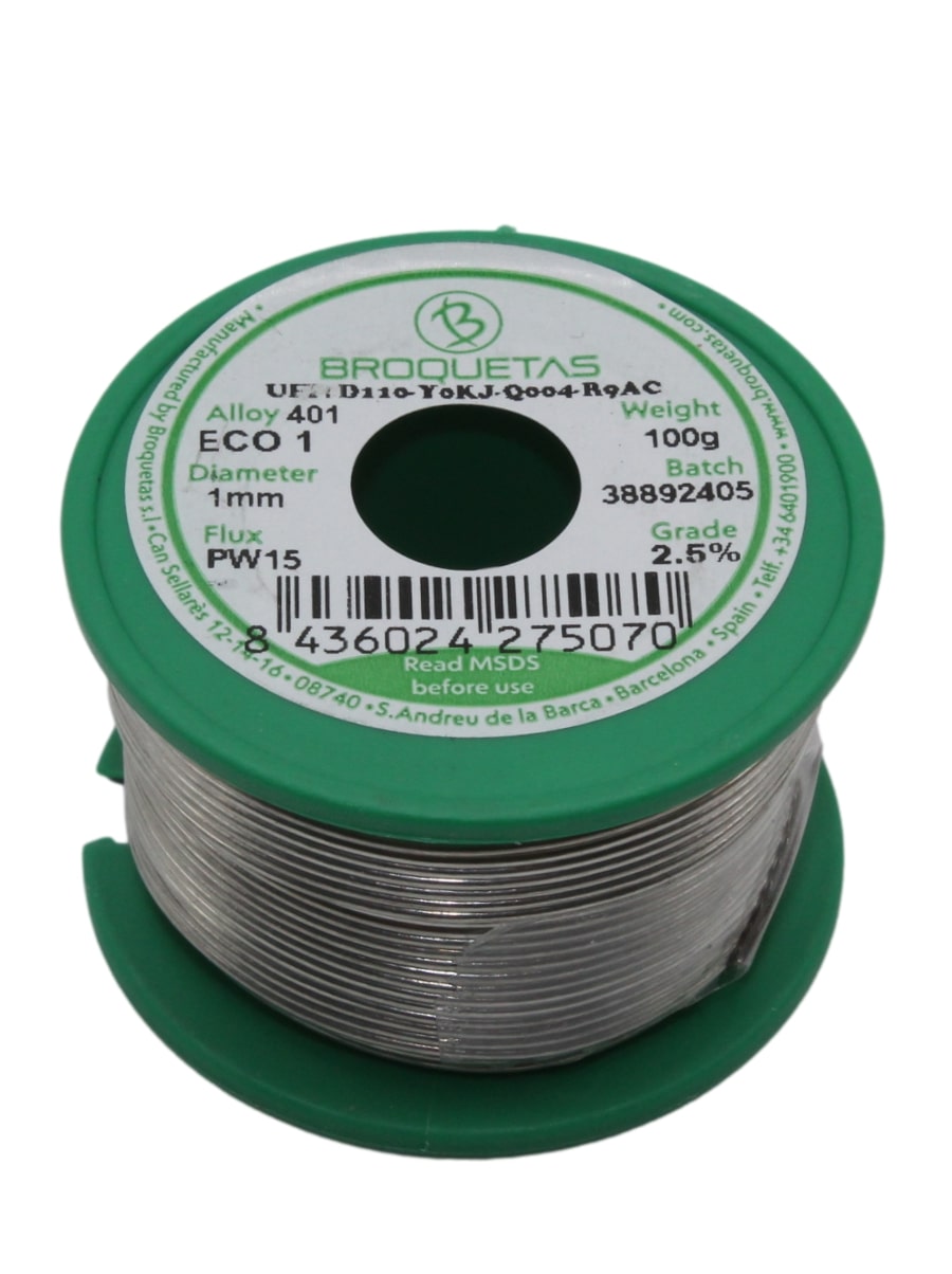 broquetas-loetzinn-100g-bleifrei-solder-wire-lead-free-eco1-1mm-pw15