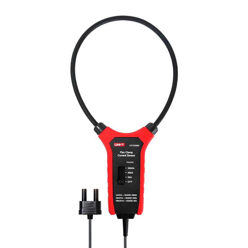 UNI-T UT-CS09D Stromzangensensor mit flexibler 45,7 cm Rogowski-Spule und wählbarem Messbereich bis 3000A AC.