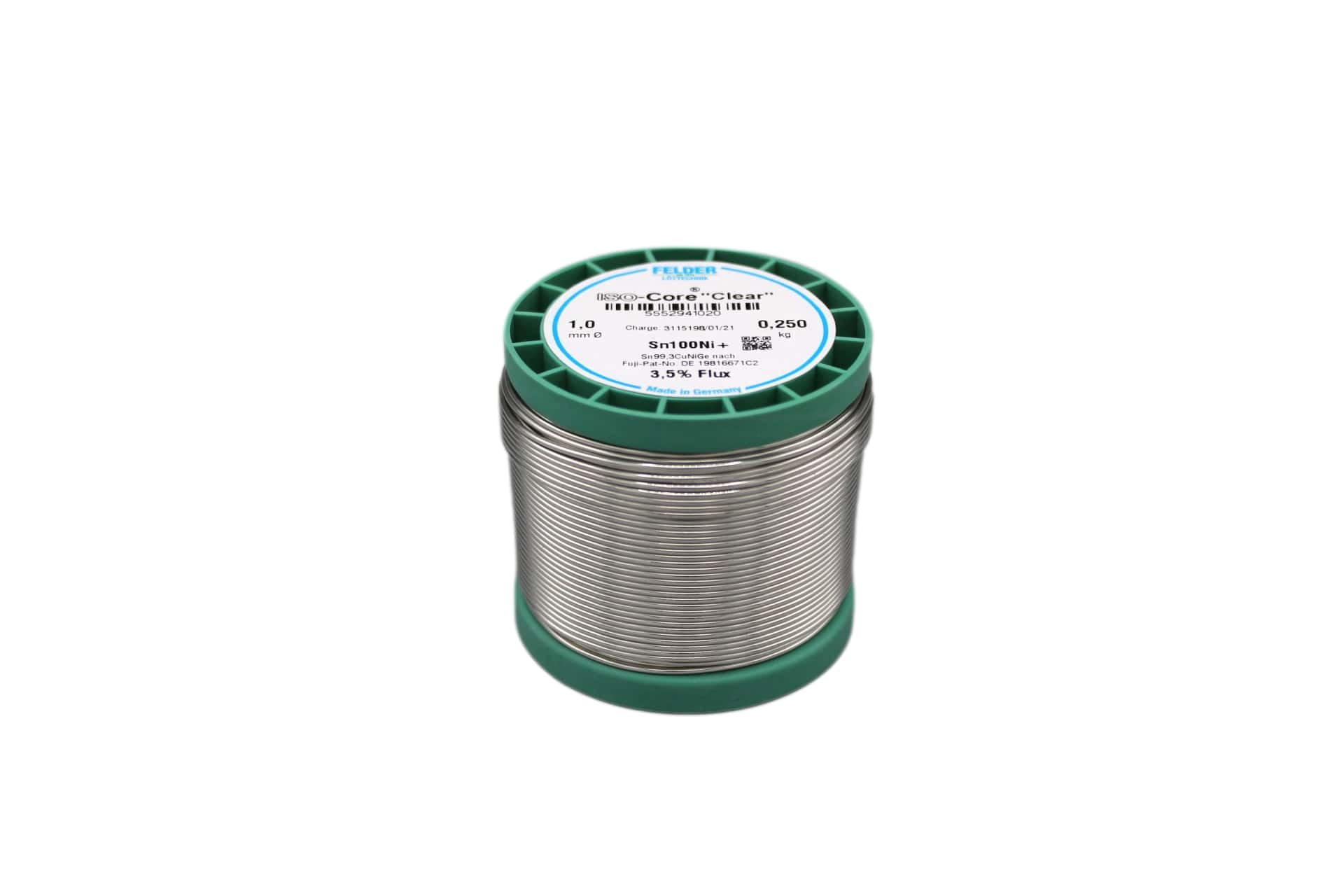 felder-5552941020-solder-wire-iso-core-clear-1mm-250g-sn100niplus-loetdraht-top2 