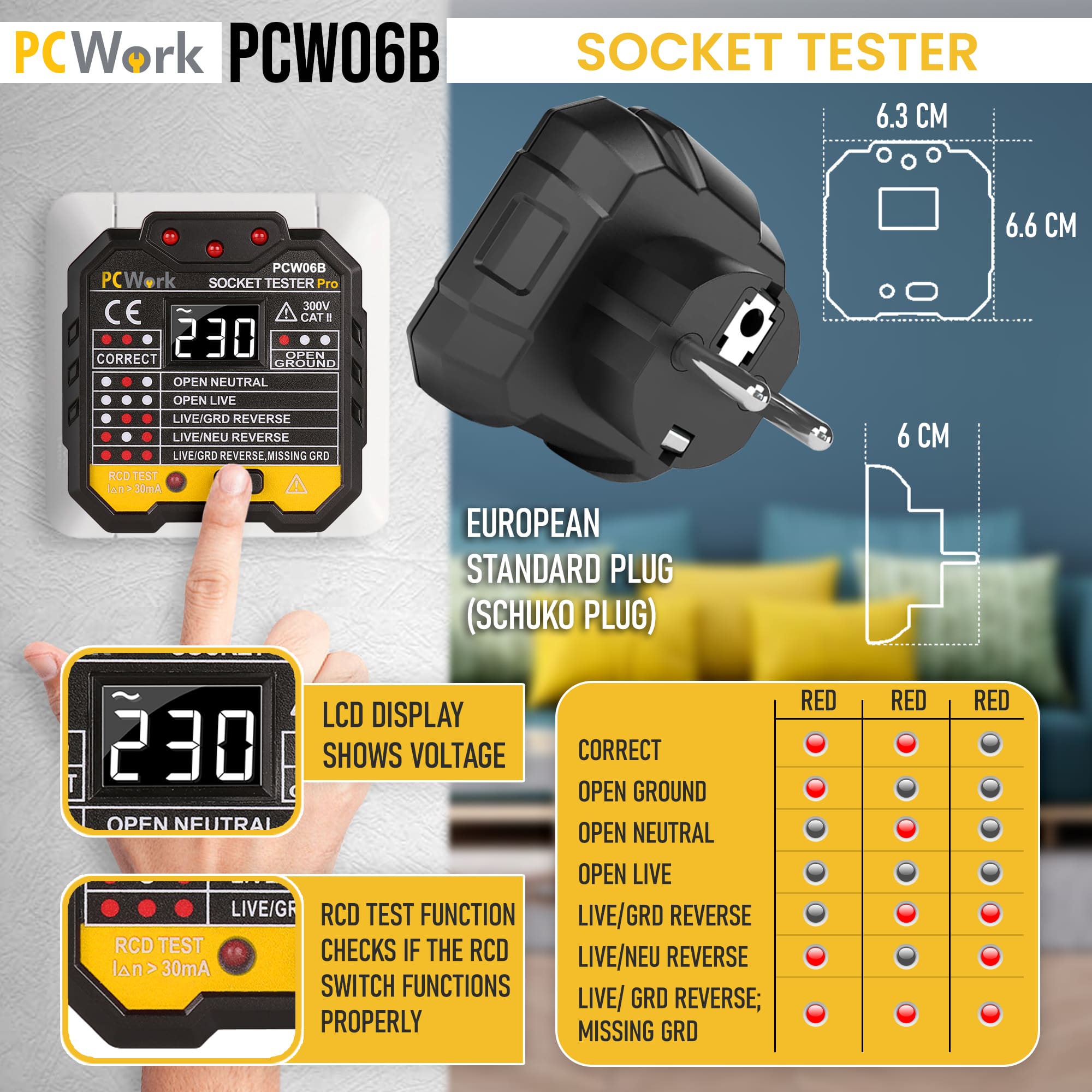 pcw06b-socket-tester-steckdosenpruefer-pcwork-features  