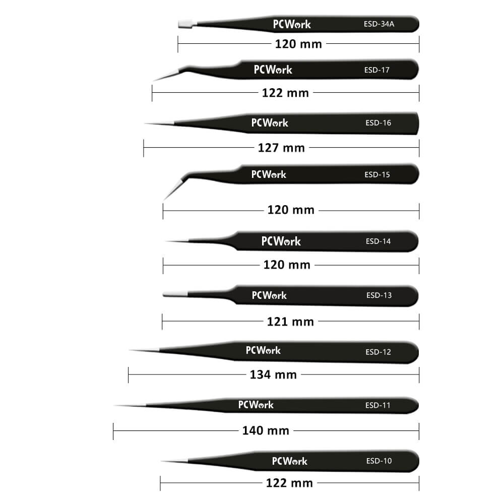 pcw08g-precision-tweezers-set-9pieces-pinzetten-set-pcwork-measurement-groesse 