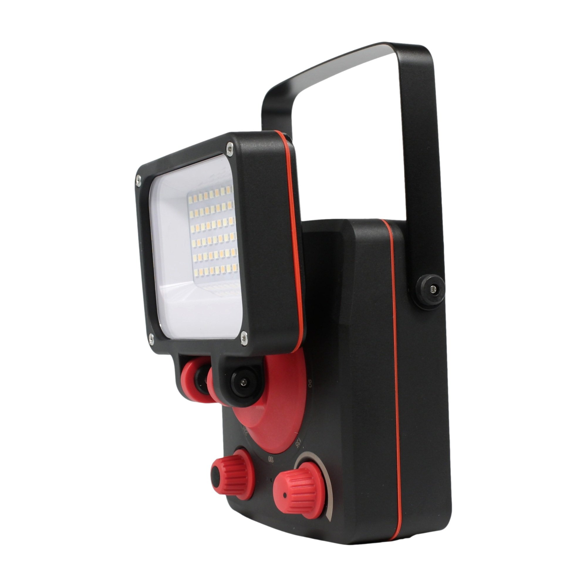 PCW12Q LED-Arbeitsleuchte mit ausgeklapptem Metallbügel zum Hängen und Tragen