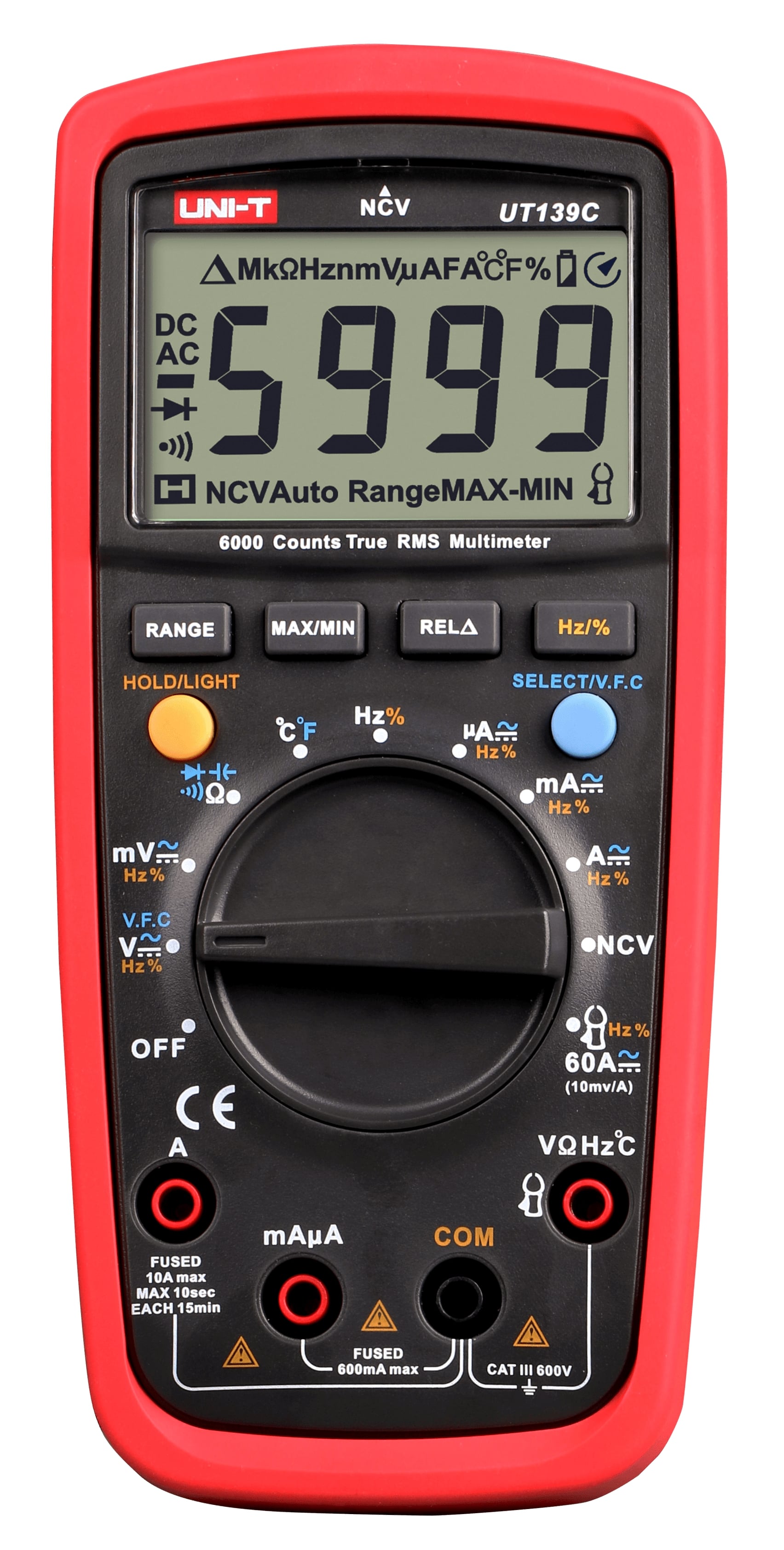 ut139c-true-rms-digital-multimeter-uni-t-uni-trend-vorderseite-frontside 