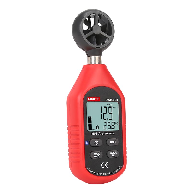 ut363bt i-anemometer-bluetooth-uni-t-uni-trend-front-side-left 