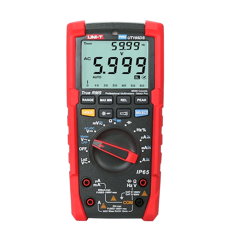 uni-t-ut195ds-digital-multimeter-digitales-mehrfachmessgeraet-digitales-mulitimeter-unitrend-front 