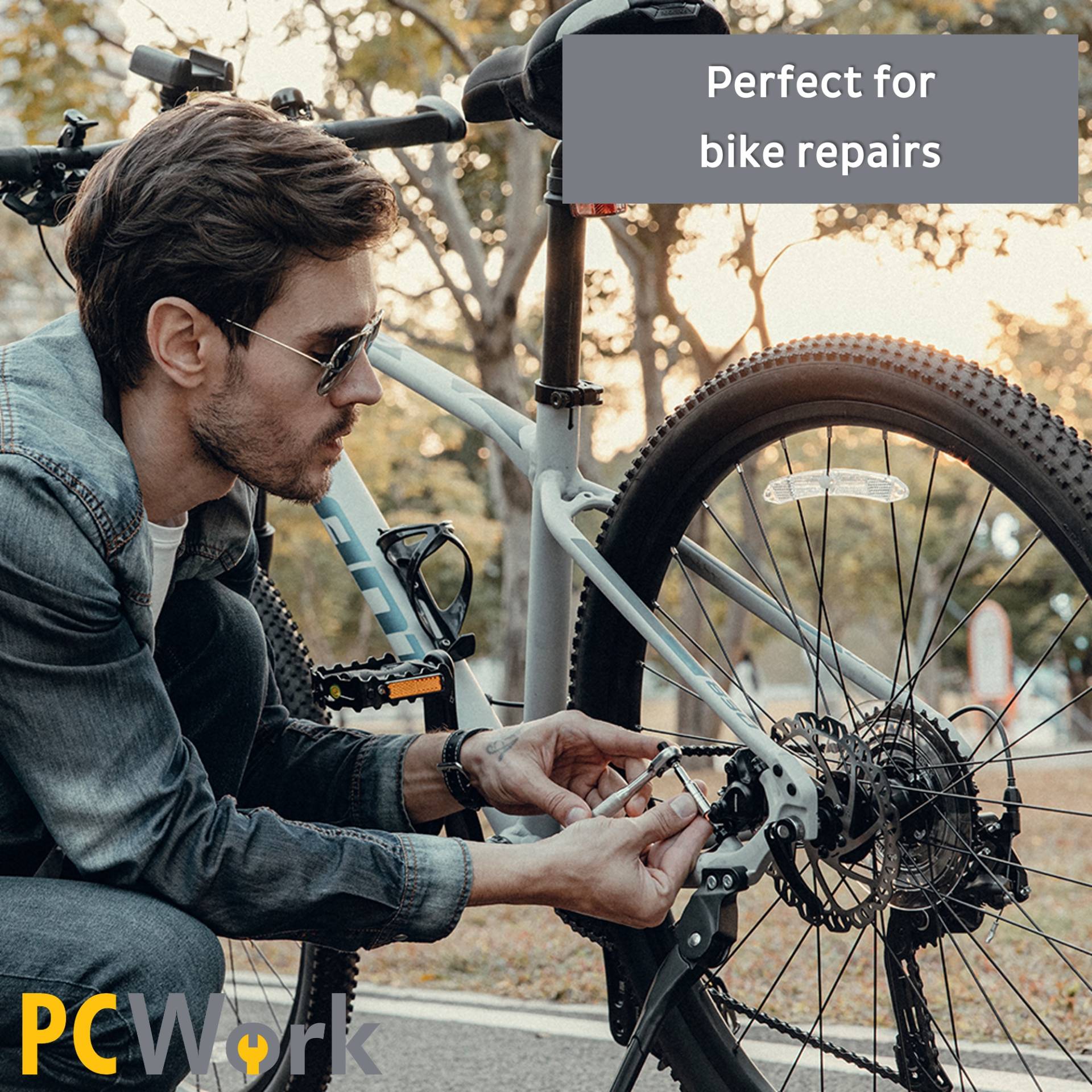 PCW08L Feinmechanik Ratschen Set 42 Teile, Elektronikreparatur, Fahrradreparatur