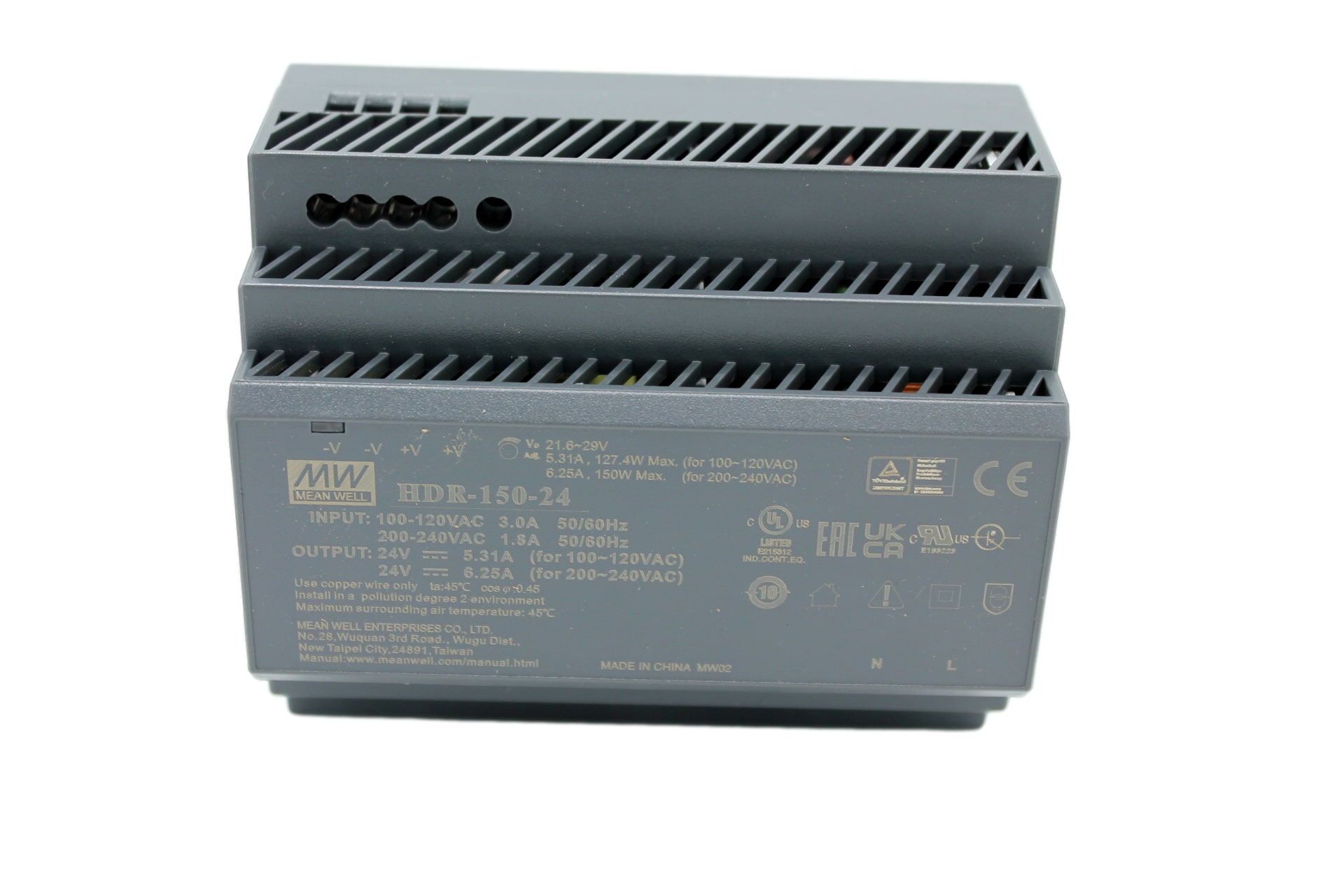 meanwell-hdr-150-24-din-rail-power-supply-meanwell-hutschienen-netzteil-top 