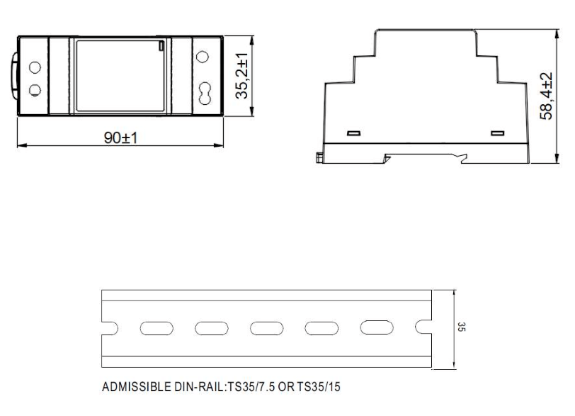 drawing-pce30-din-s-series-dimensions-size-abmessungen