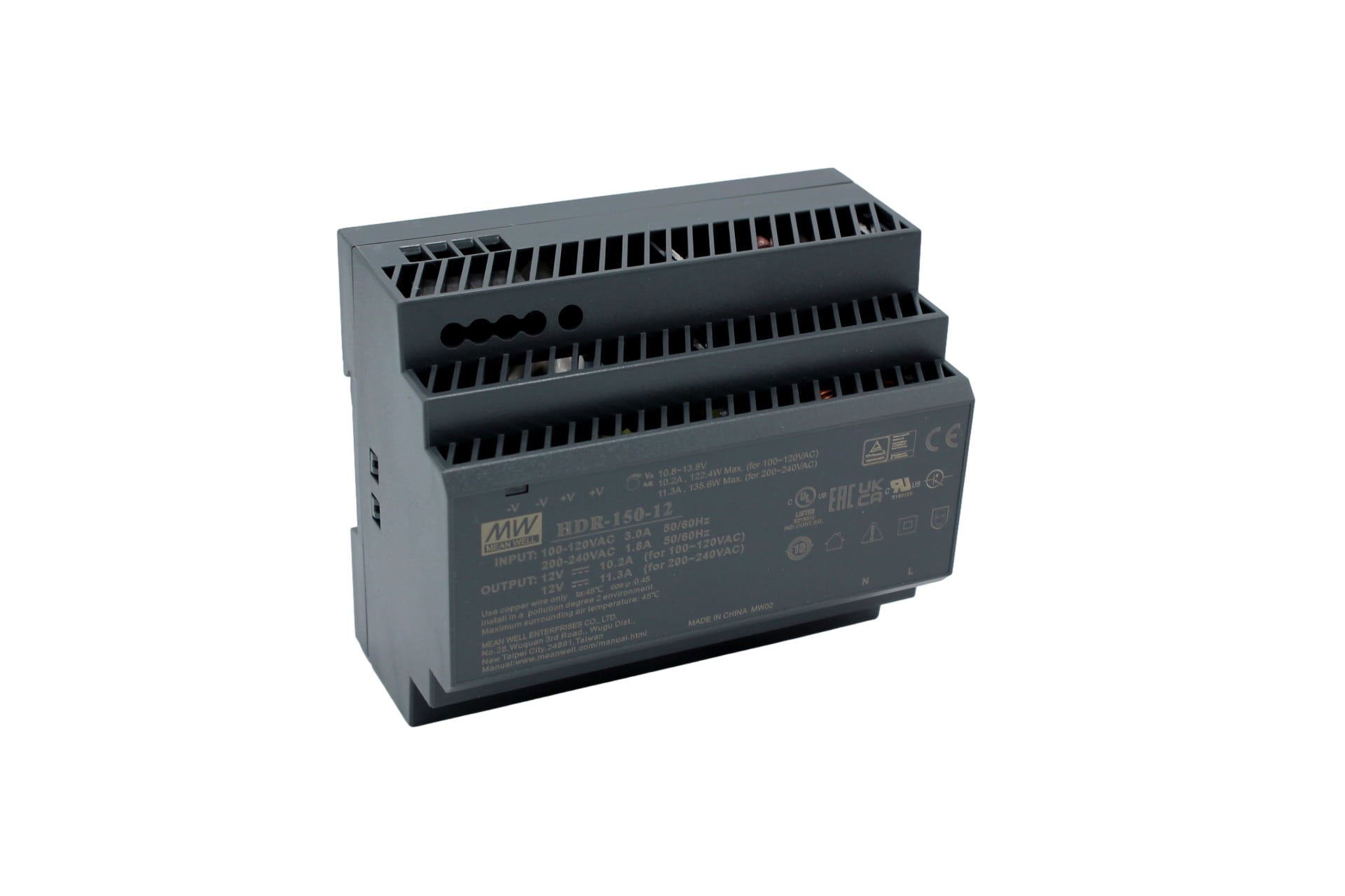 meanwell-hdr-150-12-din-rail-power-supply-meanwell-hutschienen-netzteil-top2 