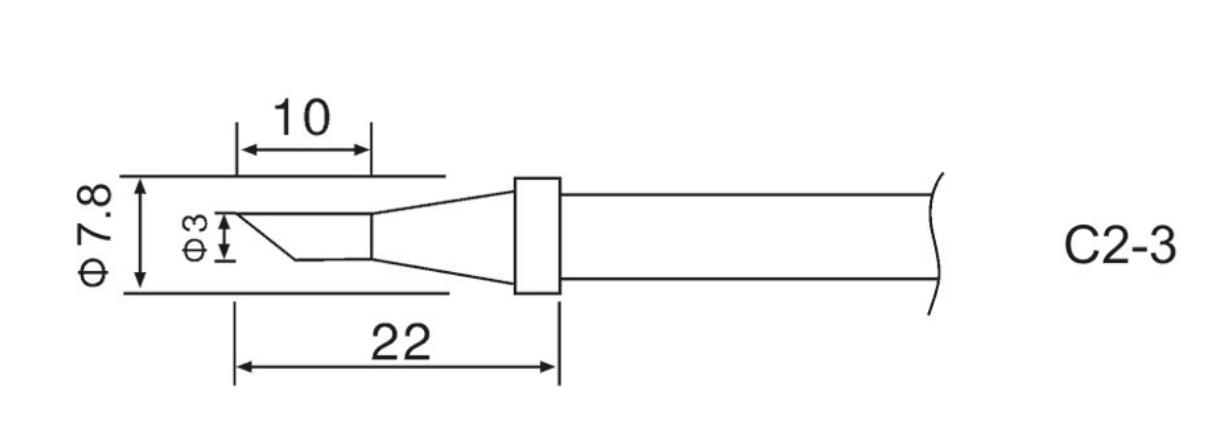 79-3231 C2-3 Ersatz Lötspitze für ZD-99 58W & ZD-8906 58W