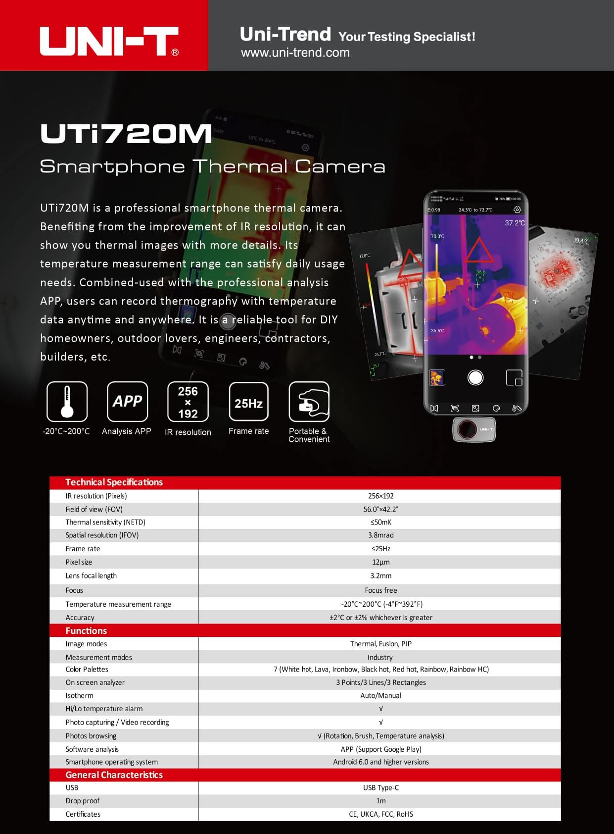 uti720m-smartphone-waermebildkamera-datenblatt-thermal-imager-datasheet