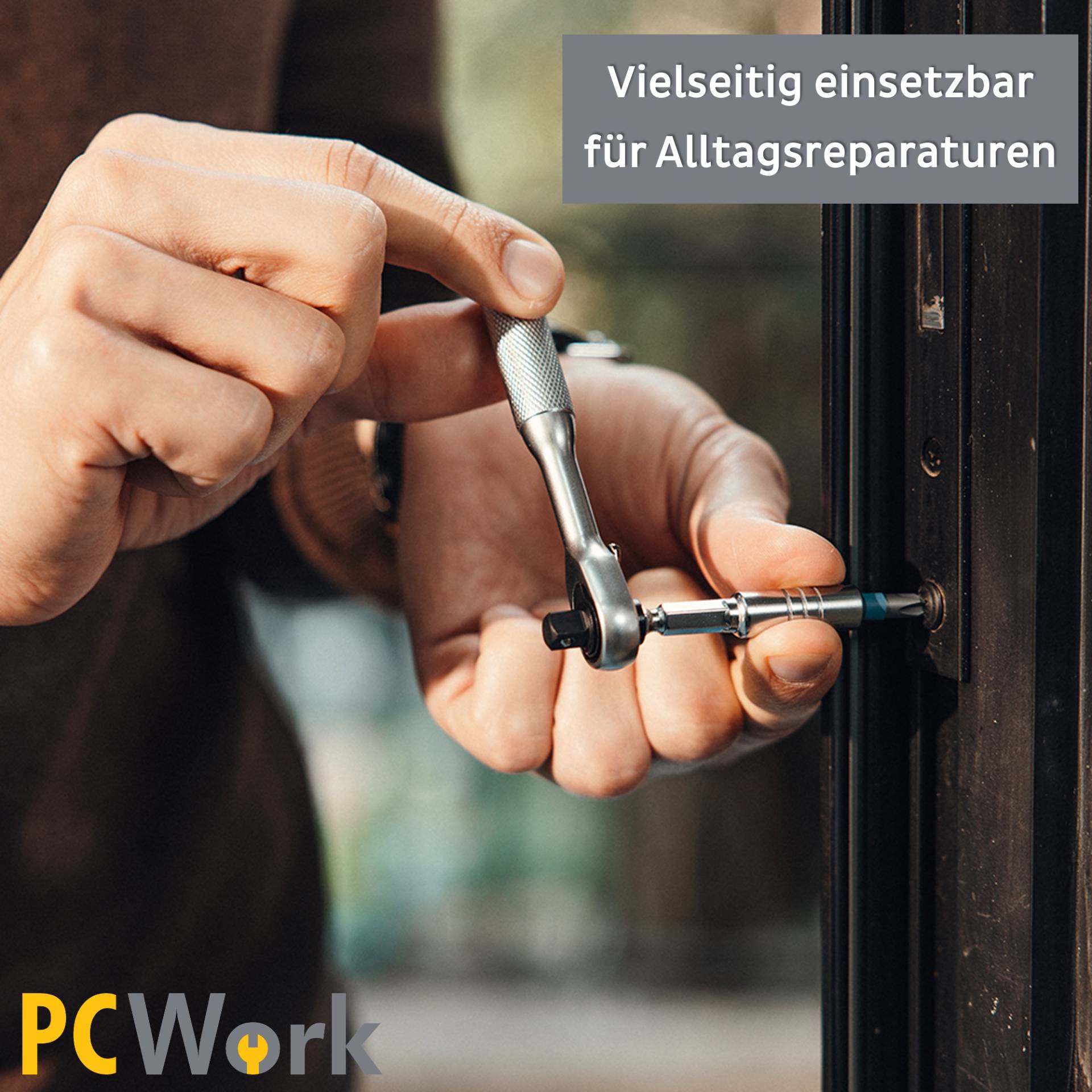 PCW08L Feinmechanik Ratschen Set 42 Teile, Elektronikreparatur, Fahrradreparatur