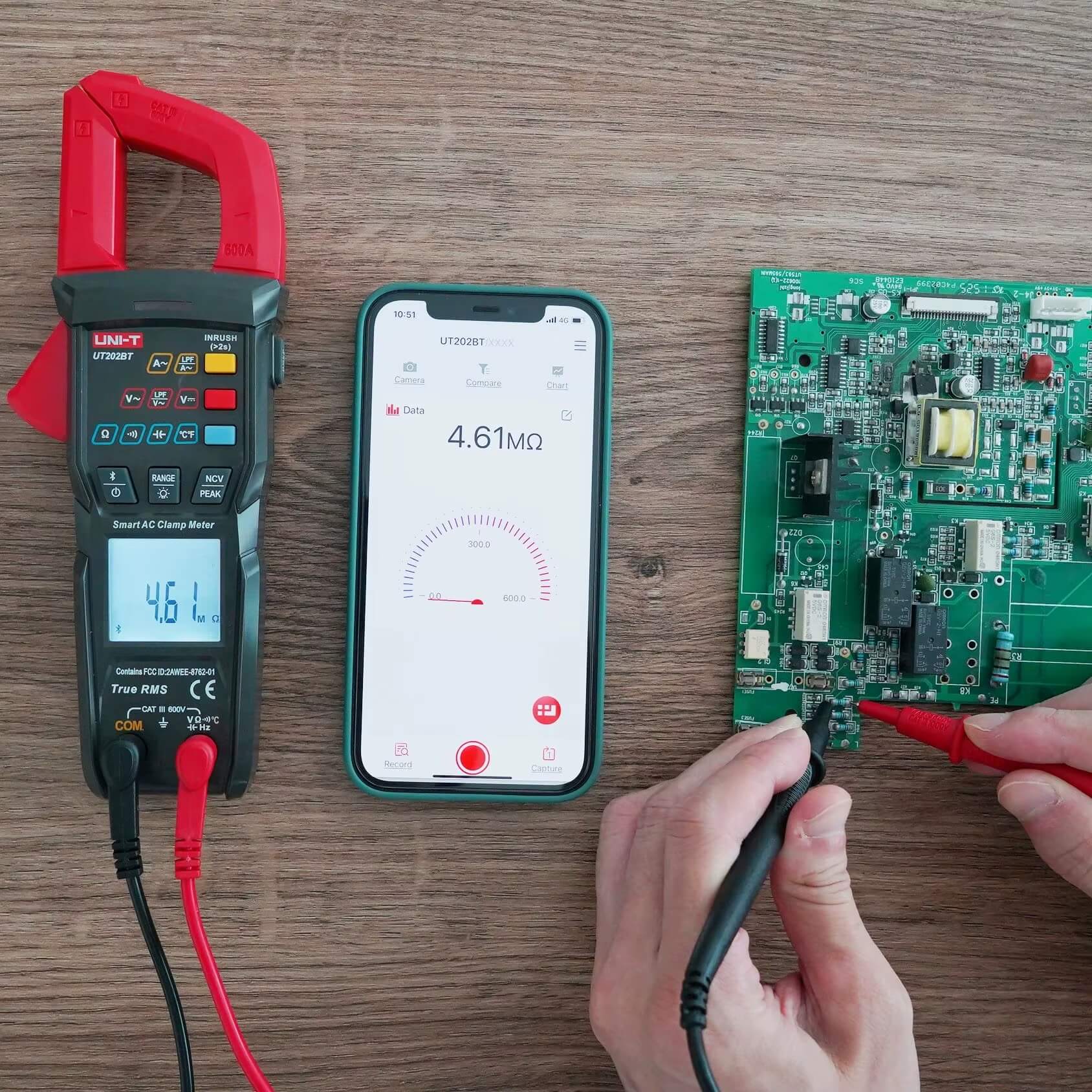 UT202BT Smart Stromzange Bluetooth 600A 600V CATIII LPF True RMS