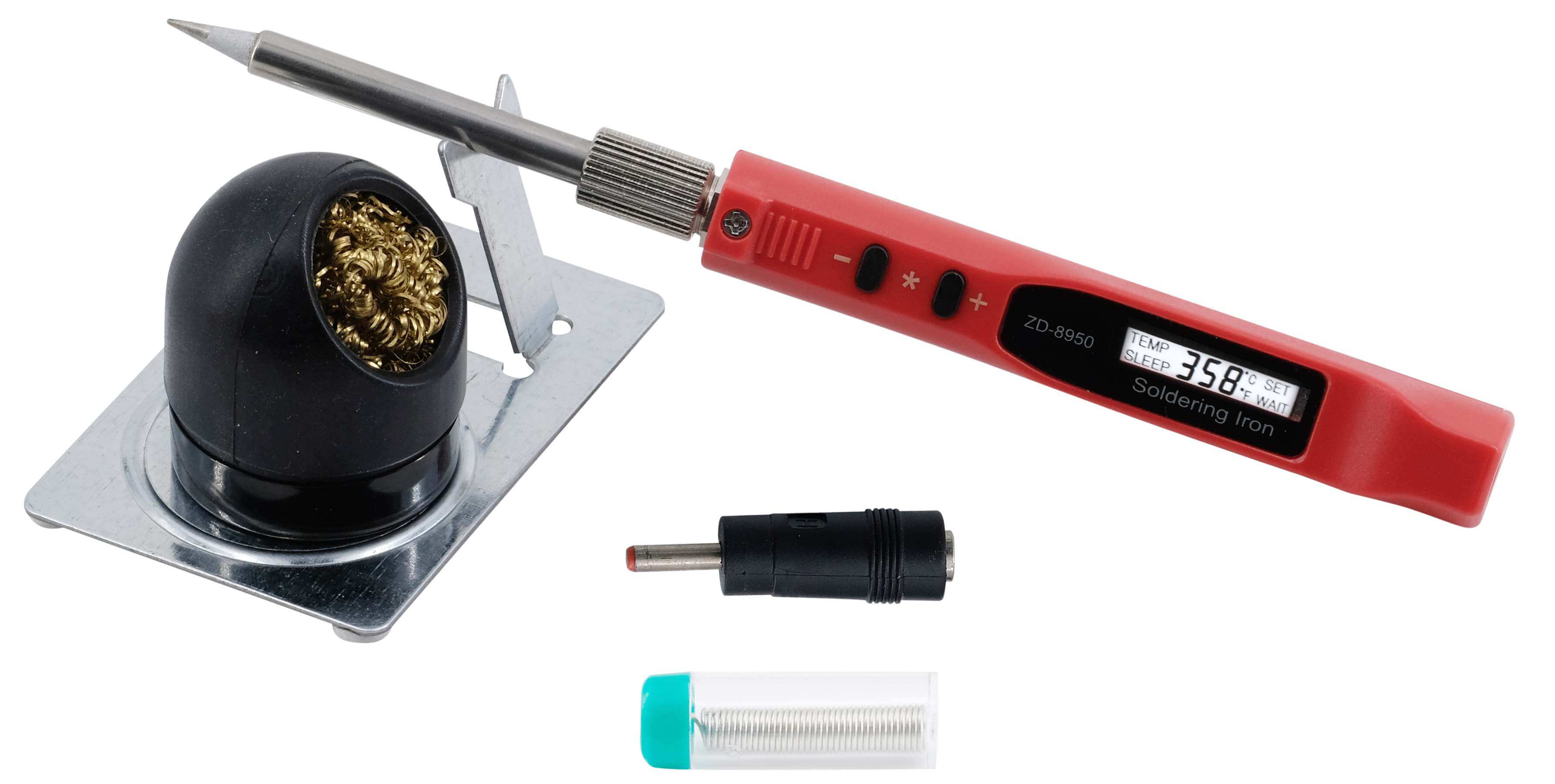 zd-8950-front-vorderseite-left-links i-power-soldering-iron-lcd-display-loetkolben-zhongdi-puctec 