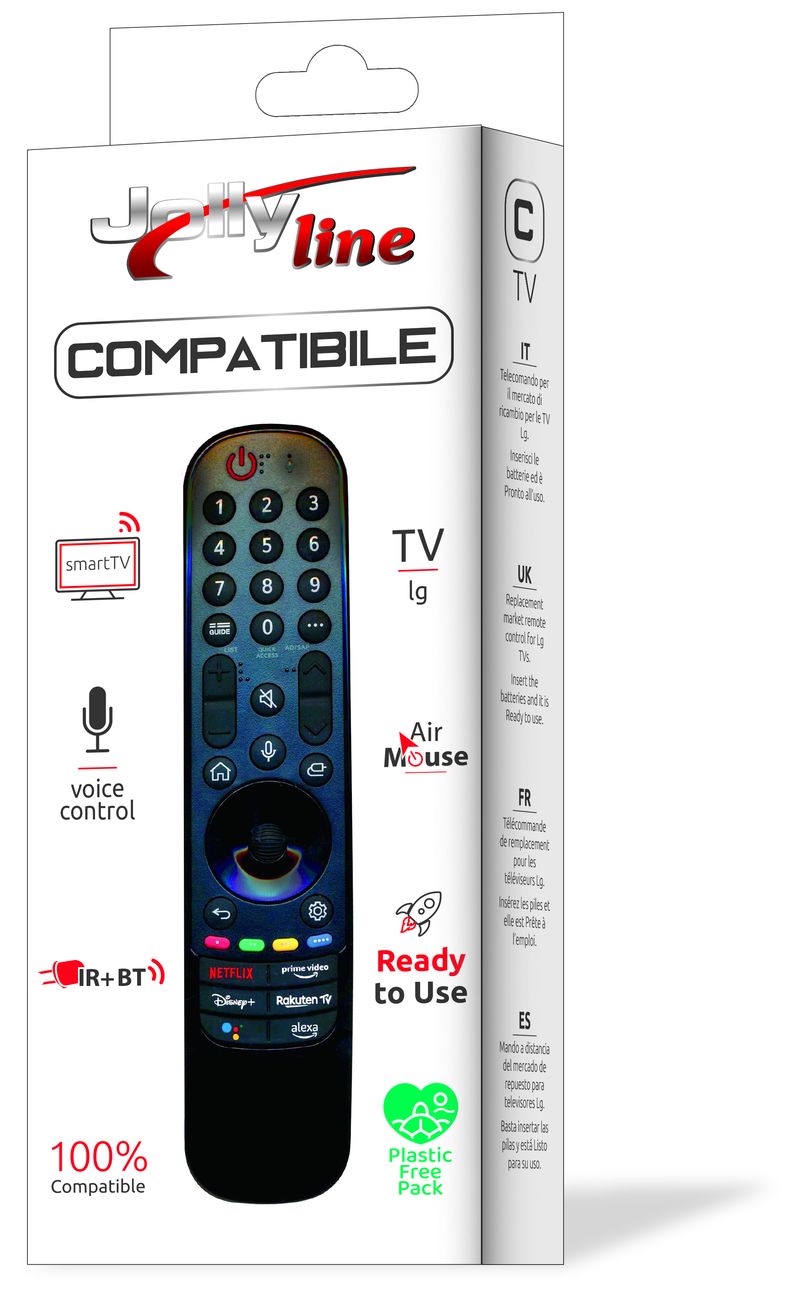 Jolly Line JL1502/2 Ersatz-Fernbedienung für LG Smart TV | Mit Sprachsteuerung & Air Mouse | Ersetzt AN-MR22GA