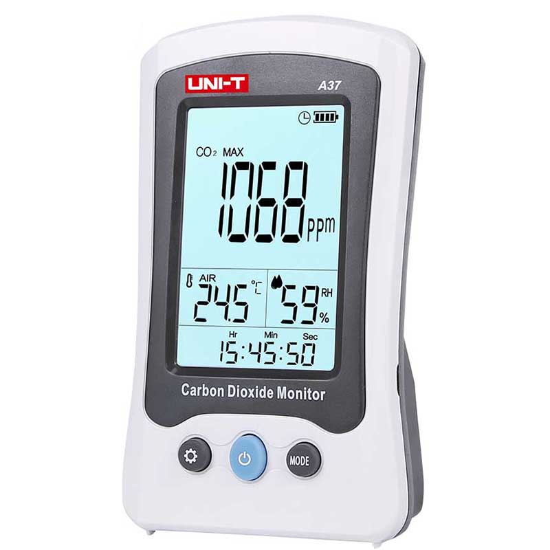 uni-t-a37-co2-monitor-air-quality-carbon-dioxide-monitor-front-side 