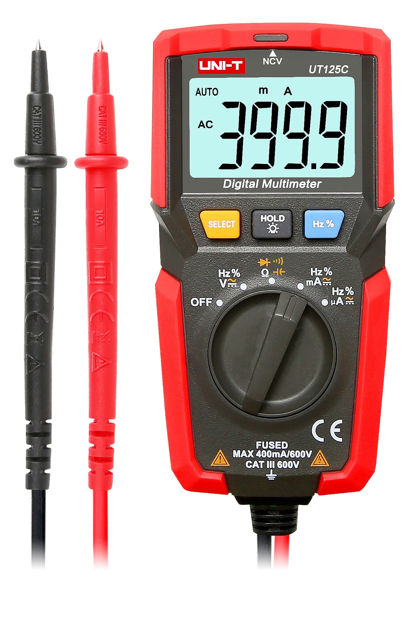 ut125c-pocket-size-digital-multimeter-uni-t-uni-trend-frontside-vorderseite 