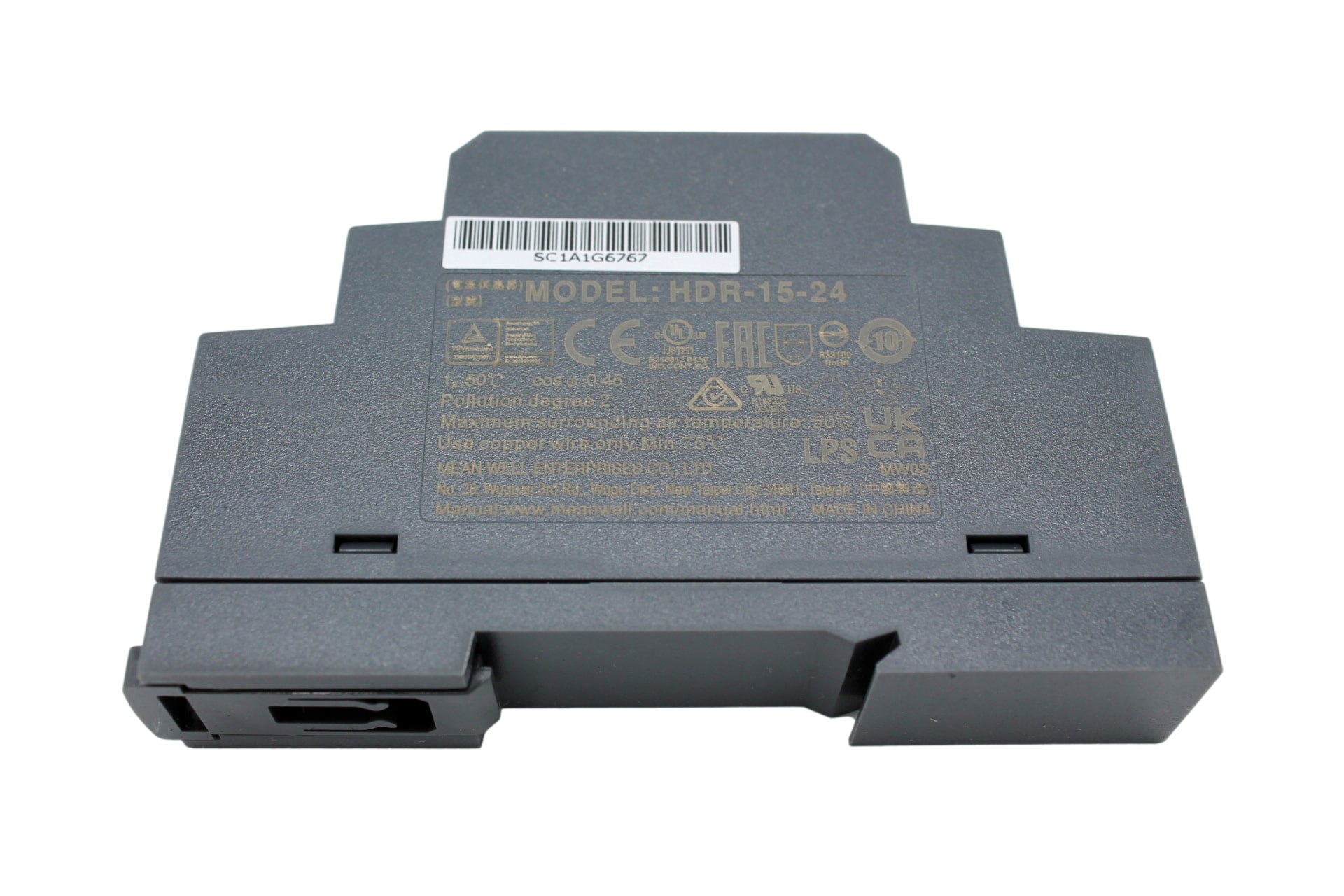 meanwell-hdr-15-24-din-rail-power-supply-meanwell-hutschienen-netzteil-top 