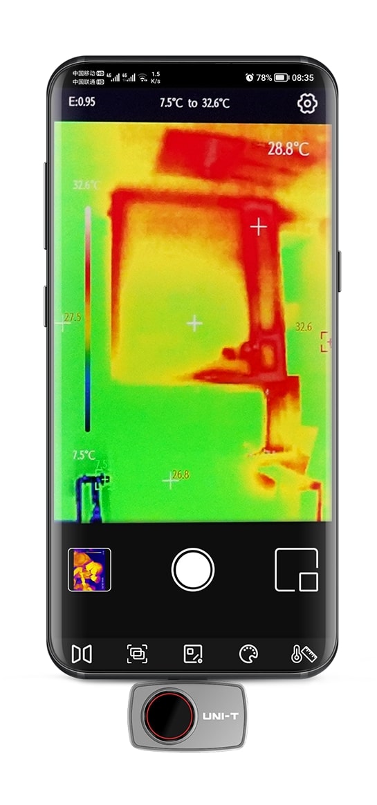 uti720m-smartphone-waermebildkamera-anwedungsbeispiel-thermal-imager-application-1
