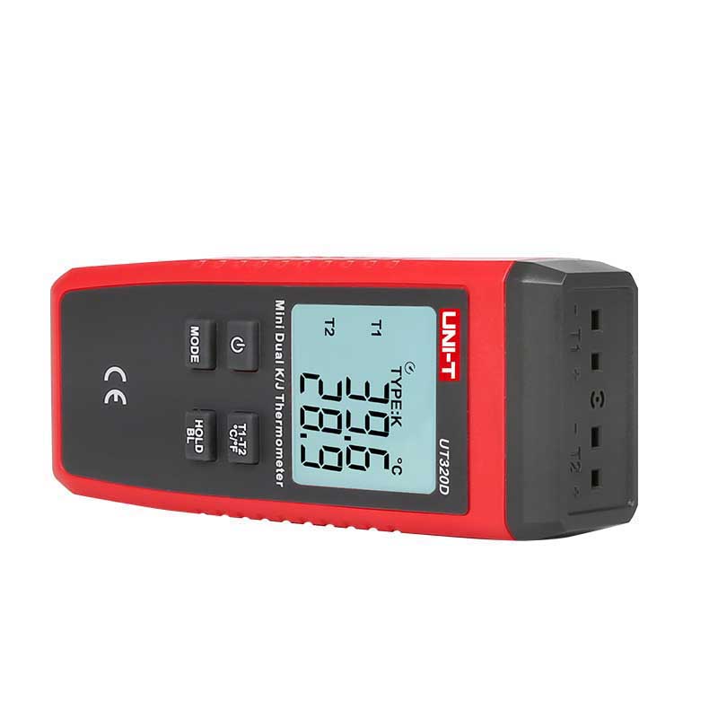 ut320d i-contact-type-thermometer-dual-channel-uni-t-uni-trend-side-left