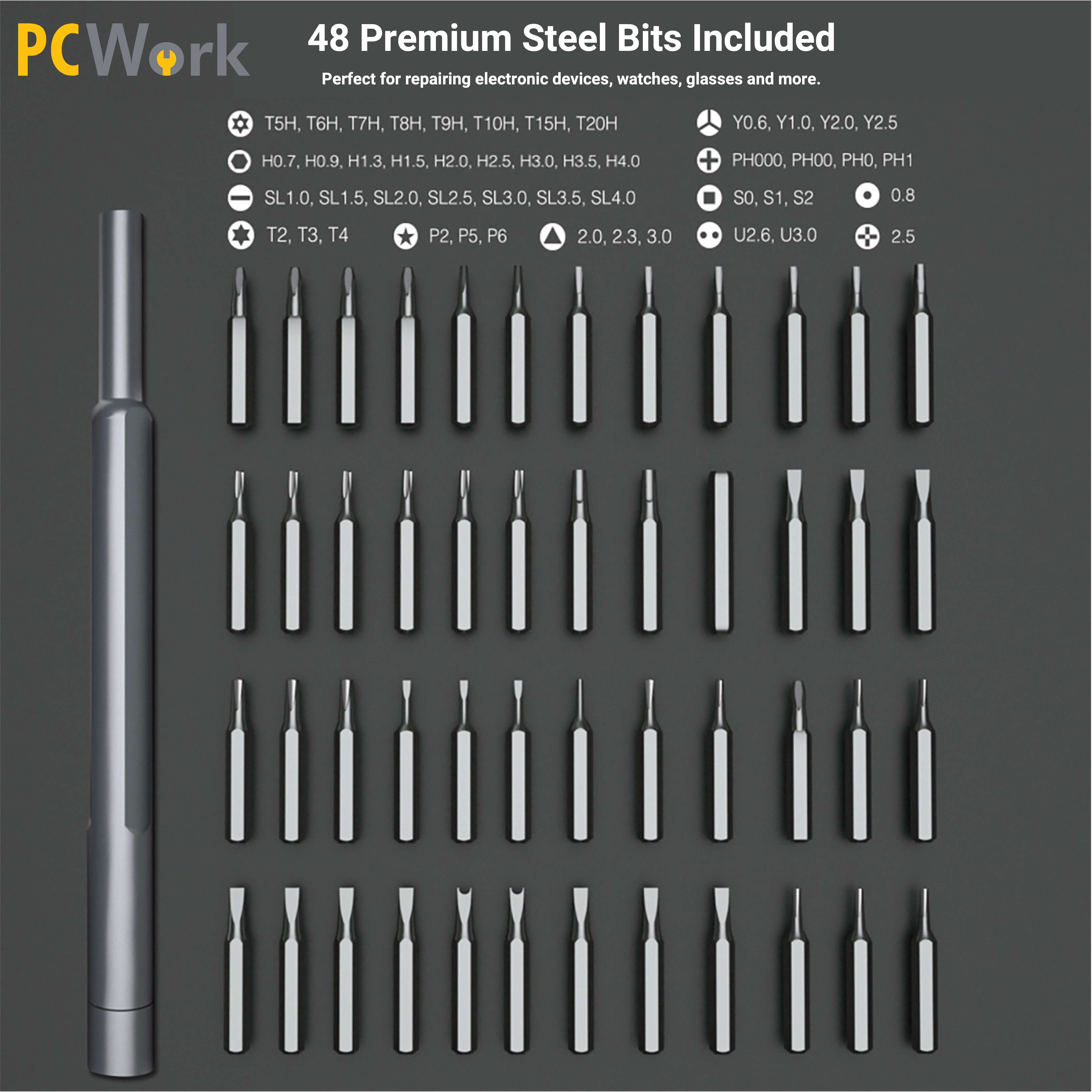 pcw08b-precision-screwdriver-set-bits-48in1 